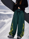 Women's Hyper Flux Jogger Baggy Snowboard Pants with Graffiti Panel & Reflective Line