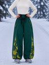 Women's Hyper Flux Graffiti Panel Reflective Line Jogger Baggy Snowboard Pants