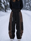 Women's Wild Motion Reflective Colorblock Extra Baggy Snow Pants