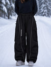 Women's Wild Motion Reflective Cargo Pockets Extra Baggy Snowboard Pants