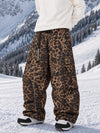 Men's Wild Motion Reflective Cargo Pockets Extra Baggy Snowboard Pants