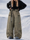 Women's Utility Techline Durable Stretch Cargo Baggy Freestyle Fit Snowboard Pants