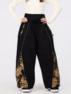 Women's Hyper Flux Graffiti Panel Reflective Line Jogger Baggy Snowboard Pants
