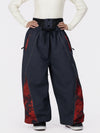 Women's Hyper Flux Graffiti Panel Reflective Line Jogger Baggy Snowboard Pants