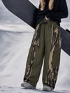 Women's Wild Motion Reflective Colorblock Extra Baggy Snow Pants