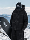 Men's UrbanCraft Workwear Utility Freestyle Snowboard Jacket – Reflective Hood & Street Style