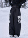 Women's Park Rider Hyper Flux Urban Graffiti Cargo Freestyle Baggy Snowboard Pants