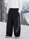 Men's Nightline Reflective Curve Park Baggy Snowboarding Pants