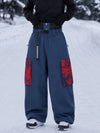 Women's Park Rider Hyper Flux Urban Graffiti Cargo Freestyle Baggy Snowboard Pants