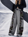 Women's Wild Motion Reflective Colorblock Extra Baggy Snow Pants