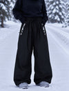 Women's Hyper Flux Side Zip Graffiti Panel Extra Baggy Freestyle Snow Pants