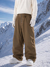 Men's Raw Utility Rivet Workwear Denim Snow Pants – Double Back Pocket Oversized Fit