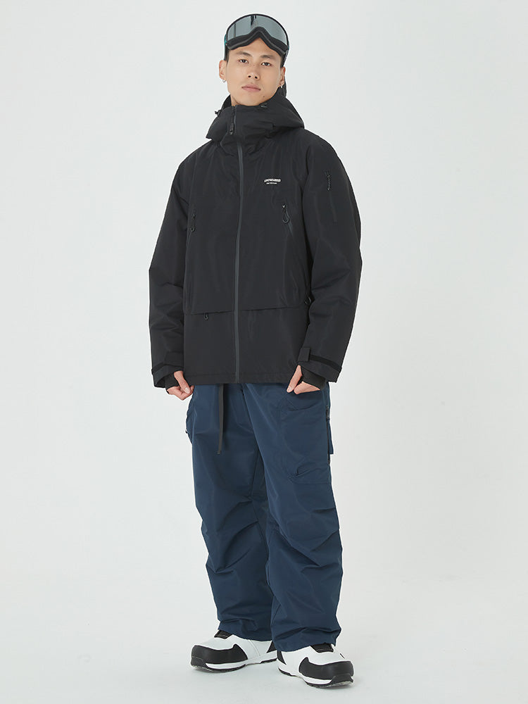  スノーボードウェア BB BREAKER JACKET Men's Mountain Breaker Anorak Snowboard Jacket with Swag Cargo