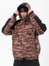 Men's Mountain Freestyle Cargo Pocket Pullover Bomber Snowboard Jacket