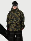 Women's Ultra Feral Camo Shark Half-Zip Pullover Anorak Snowboard Jacket – 15K Waterproof