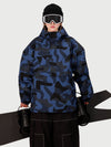 Women's Ultra Feral Camo Shark Half-Zip Pullover Anorak Snowboard Jacket – 15K Waterproof