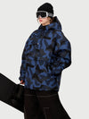 Women's Ultra Feral Camo Shark Half-Zip Pullover Anorak Snowboard Jacket – 15K Waterproof