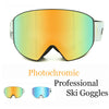 Cosone Unisex Photochromic PERCEIVE Lens Snow Goggles + MFI Mask