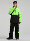 Men's Gsou Snow Winter Storm Reflective Letter Block Snow Suit