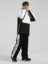 Men's Gsou Snow Winter Storm Reflective Letter Block Snow Suit