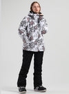 Women's SMN Winter Flowers Beauty Waterproof Winter Snowboard Suit