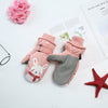 Kid's Snowshred Cute Rabbit Pattern Waterproof Snow Mittens
