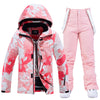 Women's Arctic Queen Insulated Pink Goose Two Piece Snowsuits