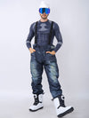 Men's Outdoor Denim Jeans Bibs Overall