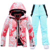 Women's Arctic Queen Insulated Pink Goose Two Piece Snowsuits