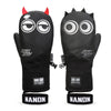 Men's Nandn Full Leather Snow Mascot Snowboard Gloves Winter Mittens