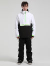 Men's Gsou Snow Winter Storm Reflective Letter Block Snow Suit