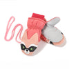 Kid's Snowshred Cute Raccoon Animal Waterproof Snow Mittens