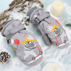 Kid's Snowshred Cute Bear Pattern Waterproof Snow Mittens