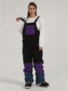Women's Gsou Snow Mountain Discover Colorblock Snow Bibs Pants