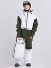 Women's Cosone Powdreamer Half Zipper Colorblock Anorak Snow Jacket & Pants Set