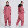 Women's SMN Slope Star Nasa Icon One Piece Ski Suits Snow Jumpsuit