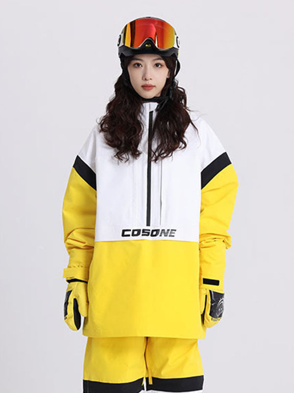 Women's Cosone Powdreamer Half Zipper Colorblock Anorak Snow Jacket
