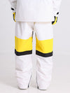 Men's Cosone Winter Forward Zipper Colorblock Windbreaker Snow Pants