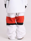 Men's Cosone Winter Forward Zipper Colorblock Windbreaker Snow Pants