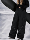 Women's Camden Punk Reflective Street Utility Baggy Cargo Snowboard Pants – Freestyle Fit
