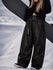 Women's Urban Vibe Workwear-Inspired Rivet-Trim Wide Fit OG Baggy Snowboard Pants