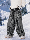 Men's Wild Motion Super Baggy Snow Pants – Multi Pocket Reflective Colorblock Design