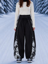 Women's Hyper Flux Graffiti Panel Reflective Line Jogger Baggy Snowboard Pants