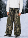 Men's Wild Motion Super Baggy Snow Pants – Multi Pocket Reflective Colorblock Design