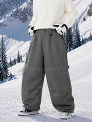 Men's UrbanCraft Workwear Baggy Snow Pants with Enhanced Knee Mobility Design
