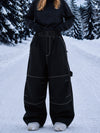Women's Workwear UrbanCraft Enhanced Knee Mobility Design Baggy Snowboard Pants