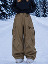 Women's Camden Punk Reflective Street Utility Baggy Cargo Snowboard Pants – Freestyle Fit