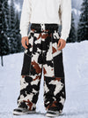 Men's Wild Motion Super Baggy Snow Pants – Multi Pocket Reflective Colorblock Design
