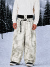 Men's Urban Vibe Workwear-Inspired Rivet-Trim Wide Fit OG Baggy Snowboard Pants