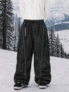 Men's Wild Motion Reflective Cargo Pockets Extra Baggy Snowboard Pants